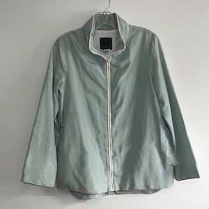 Cynthia Rowley 90’s Vintage silk Windbreaker, size 8